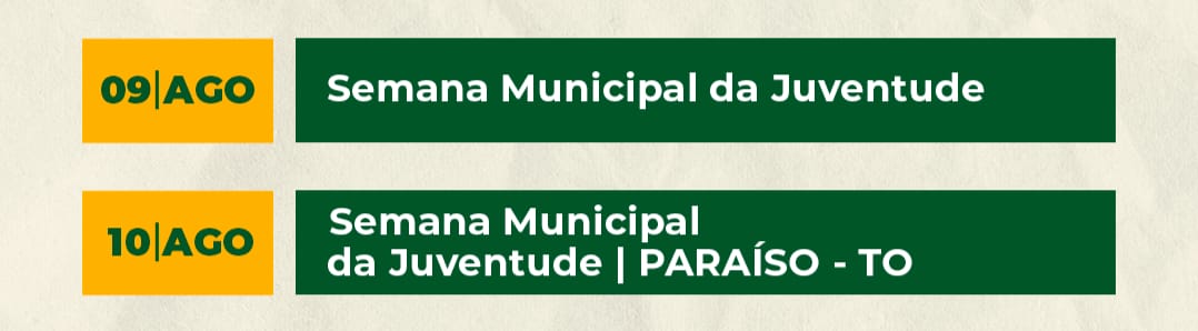 AJEE Tocantins movimenta Semana da Juventude em Palmas e Paraíso