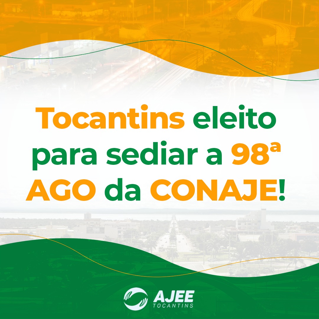Tocantins eleita para sediar a 98ª AGO da CONAJE